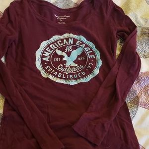 Maroon Long sleeved shirt